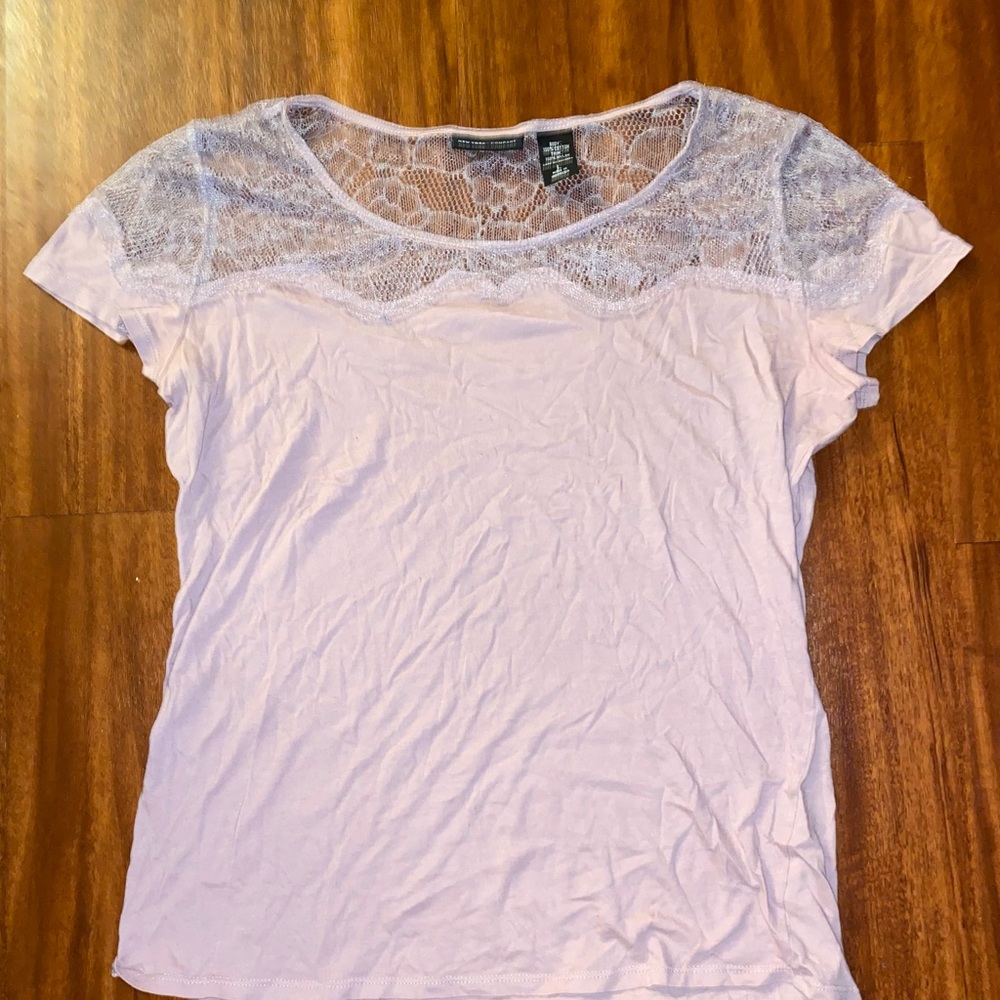 shoulder lace top